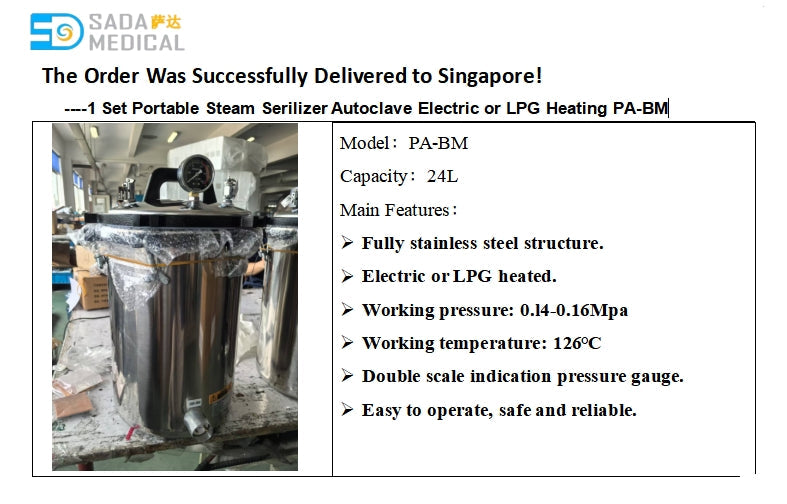 Efficient Portable Steam Sterilizer Delivered to Singapore: A Perfect Fit for Laboratory and Field Sterilization