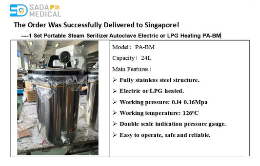 Efficient Portable Steam Sterilizer Delivered to Singapore: A Perfect Fit for Laboratory and Field Sterilization