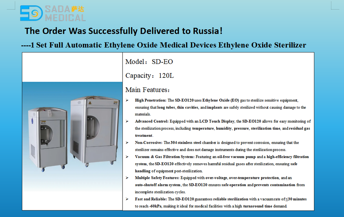 Ensuring Safe Sterilization for Medical Equipment: A Case Study with SADA Medical's EO Sterilization Equipment