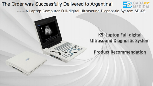 SD-K5 portable ultrasound scanner with digital LED screen
