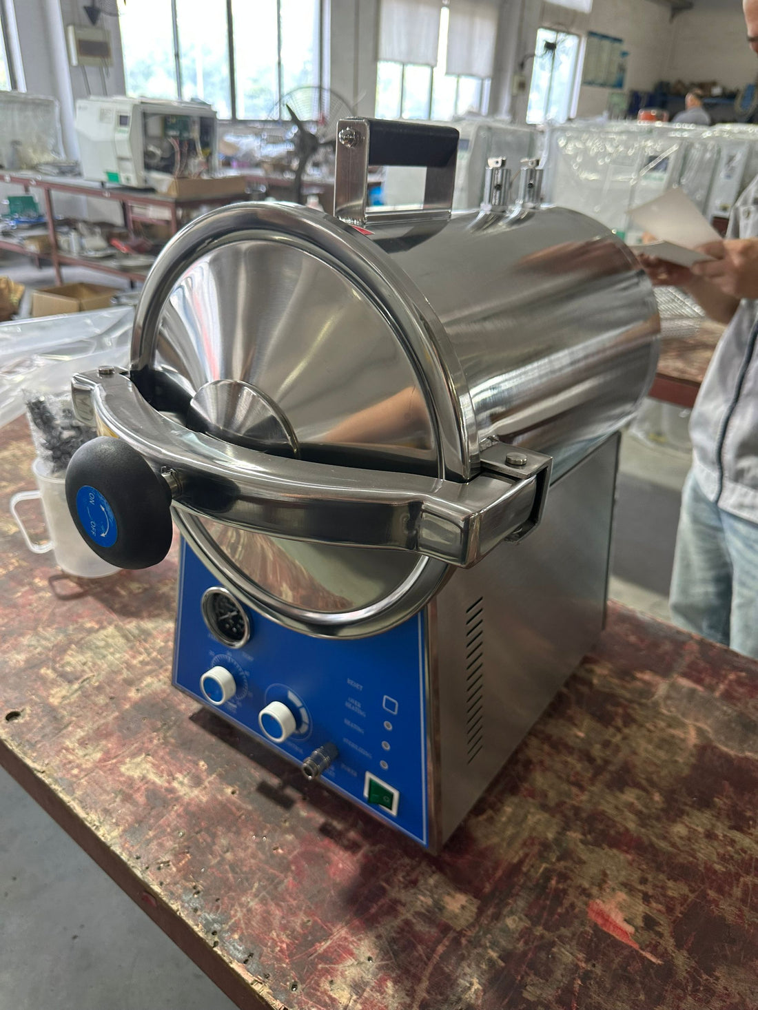 Deliverd order to Nigeria for Mini table top autoclave TS-B 24L