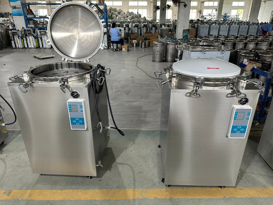 Delivered order to Senegal for screw bolt vertical autoclave VA-FD model 150L