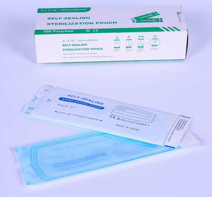 Customized Self Sealing Sterilization Pouches with Fold for Beauty Salon