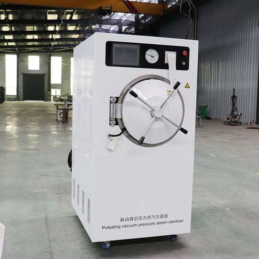 Horizontal autoclave with Siemens PLC and thermal printer