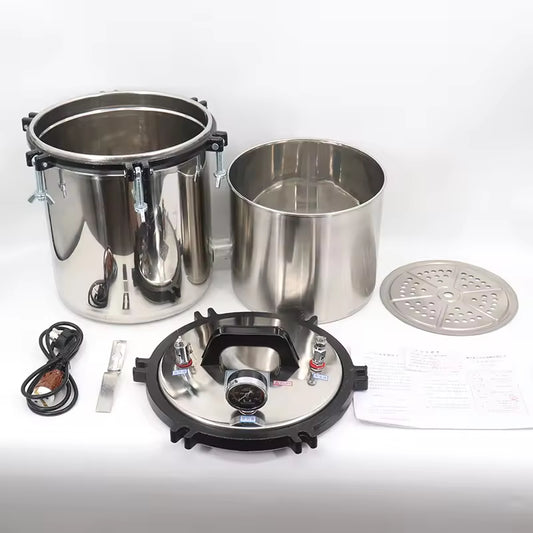 SD-280C Portable Autoclave | Coal & Electric Dual-Use Pressure Steam Sterilizer (18L/24L)