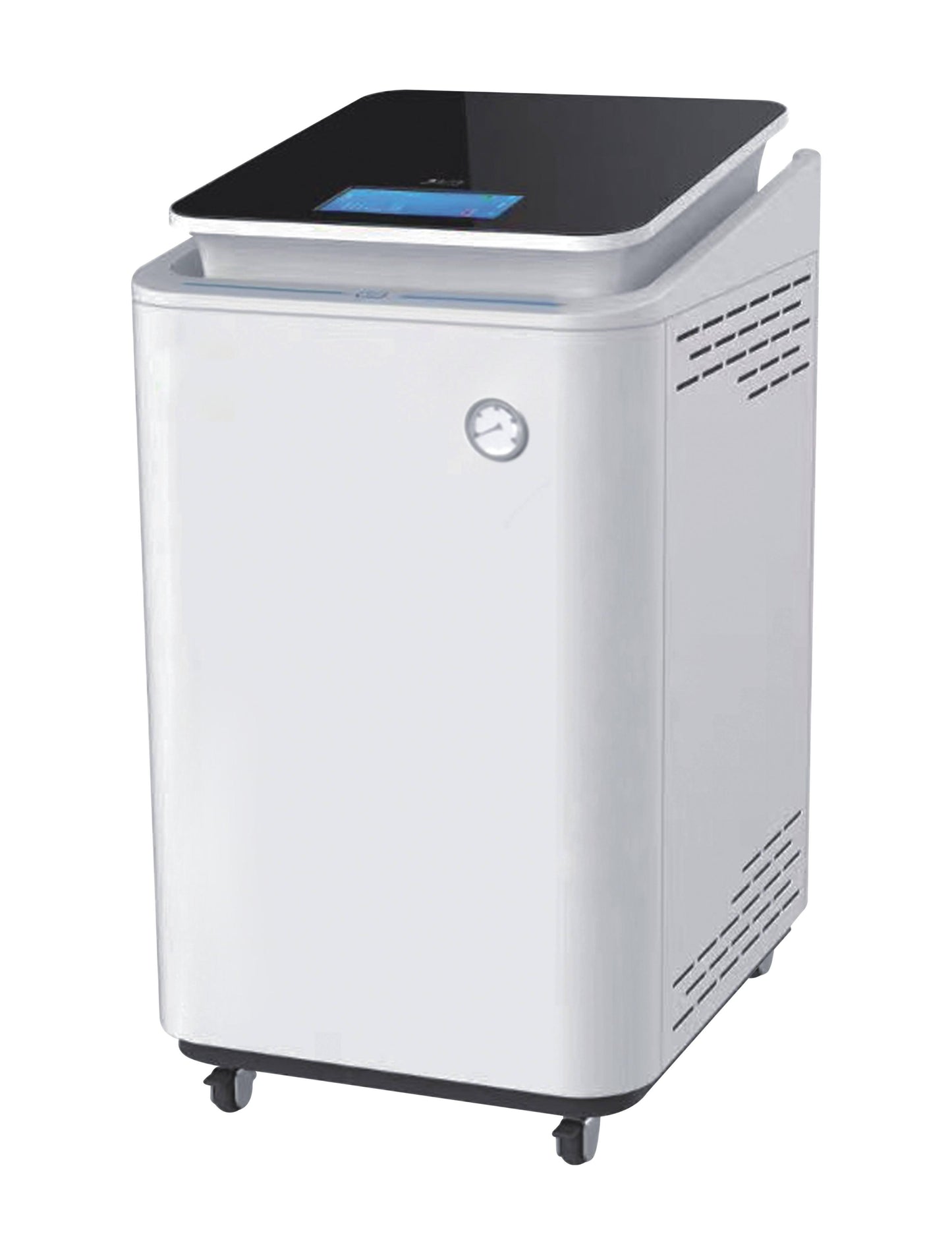 Sterilizer with touchscreen control and safety features
