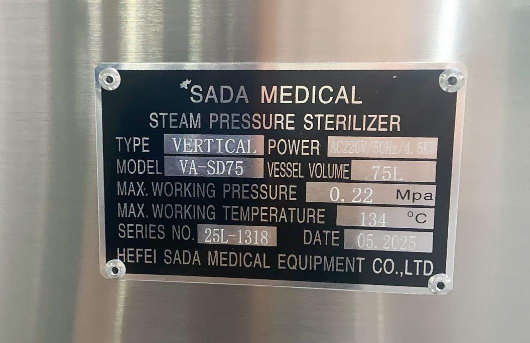 Digital Display Vertical Autoclave Machine Pressure Steam Sterilizer VA-SD