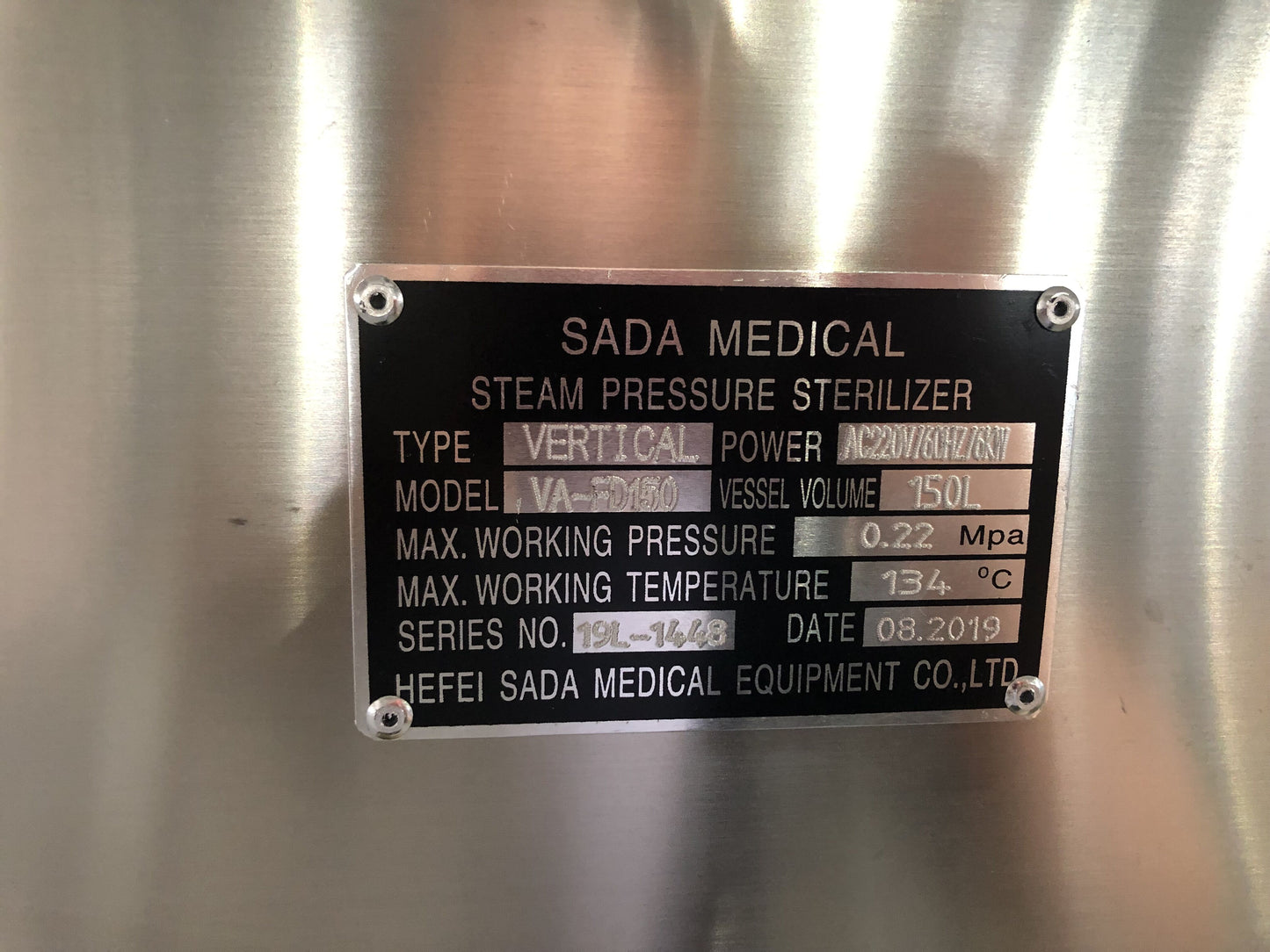 Vertical Autoclave Pressure Steam Sterilizer Top Loading VA-FD