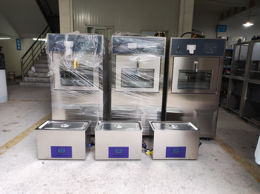 Delivered order to Pakistan for 3set 180L automatic washing disinfector and 3set ultrasonic water bath