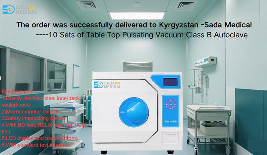 Delivering Precision and Quality: 10 Units of Table Top Class B Autoclaves to Kyrgyzstan