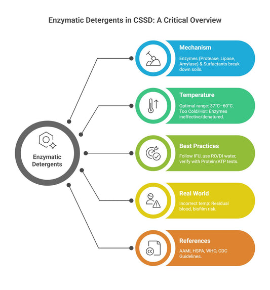 Enzymatic Detergents in CSSD: Best Practices for Safe & Effective Instrument Reprocessing