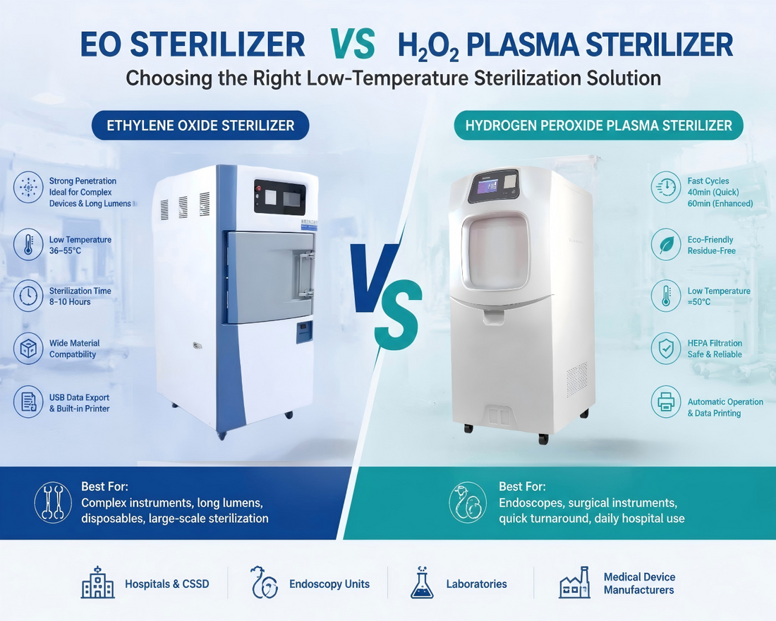 Ethylene Oxide Sterilizer vs Hydrogen Peroxide Plasma Sterilizer: Which Low-Temperature Sterilization Solution Is Right for Your Facility?