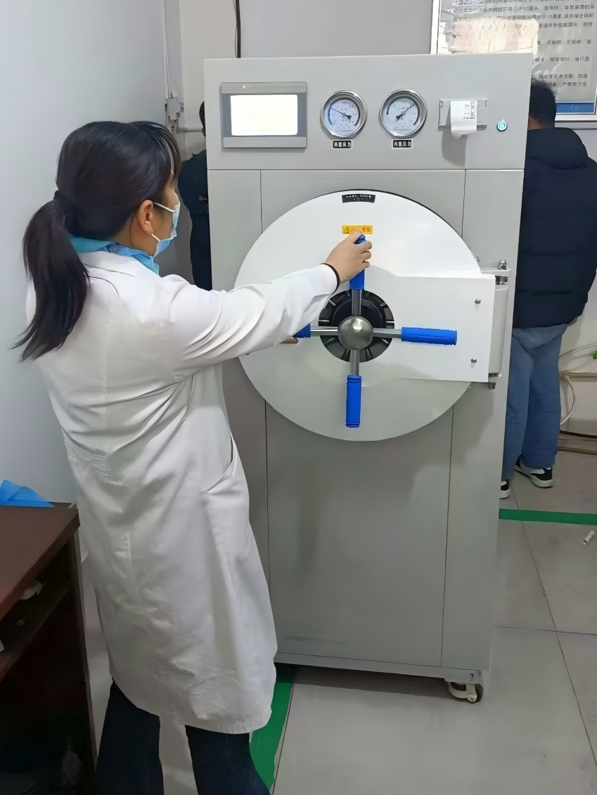 Argentina hospital CSSD vacuum horizontal autoclave HA-BAV 100L SADA Medical