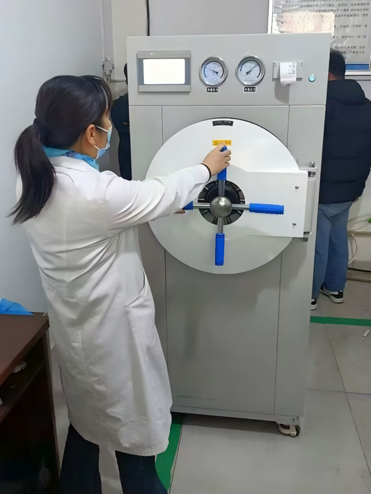 Argentina hospital CSSD vacuum horizontal autoclave HA-BAV 100L SADA Medical