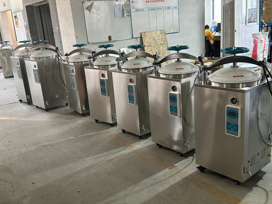 Delivered order-7sets vertical autoclave with drying function to Thailand