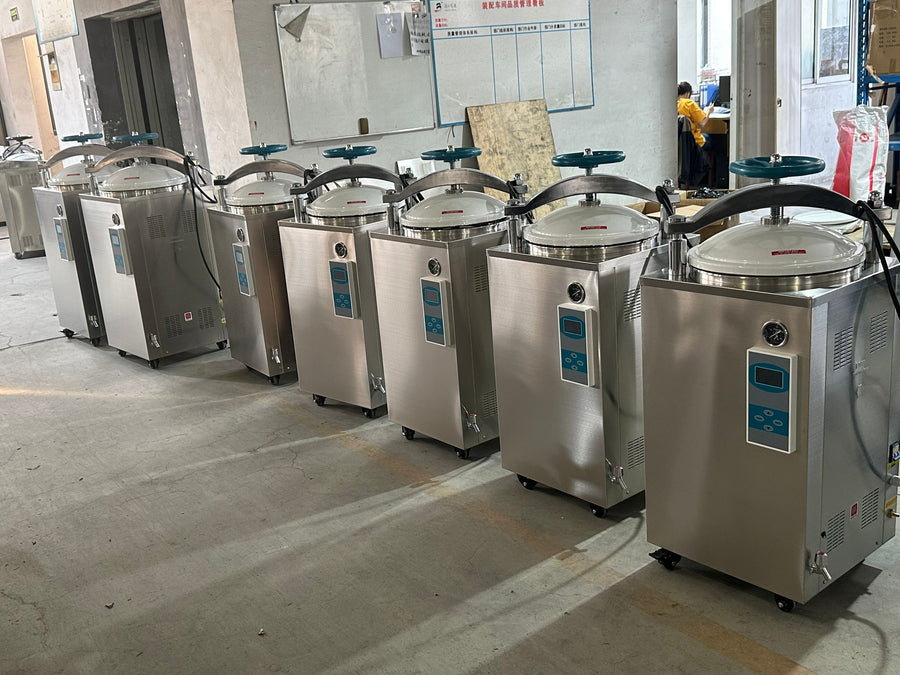 Delivered order-7sets vertical autoclave with drying function to Thailand