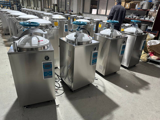 Delivered order to Malawi for 4pcs vertical autoclave VA-SD75 with 40% drying