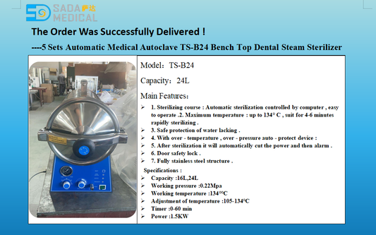 SADA Medical Delivers TS-B24 Dental Steam Sterilizer to South Africa – Ensuring Fast & Reliable Sterilization for Clinics