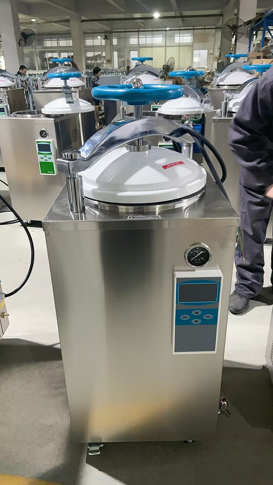 SADA Medical Delivers 50L VA-SD Digital Display Vertical Autoclave to Zimbabwe – Reliable Sterilization Solutions