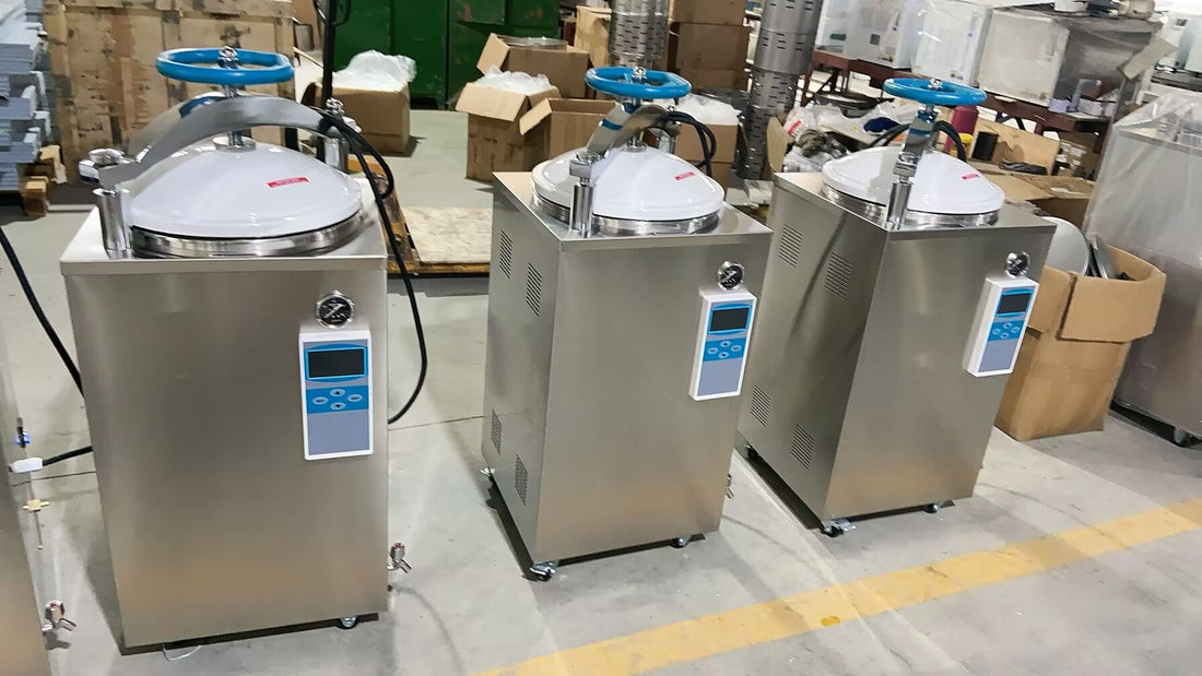 VA-SD vertical steam autoclave 70L project delivered to Kyrgyzstan clinic SADA Medical