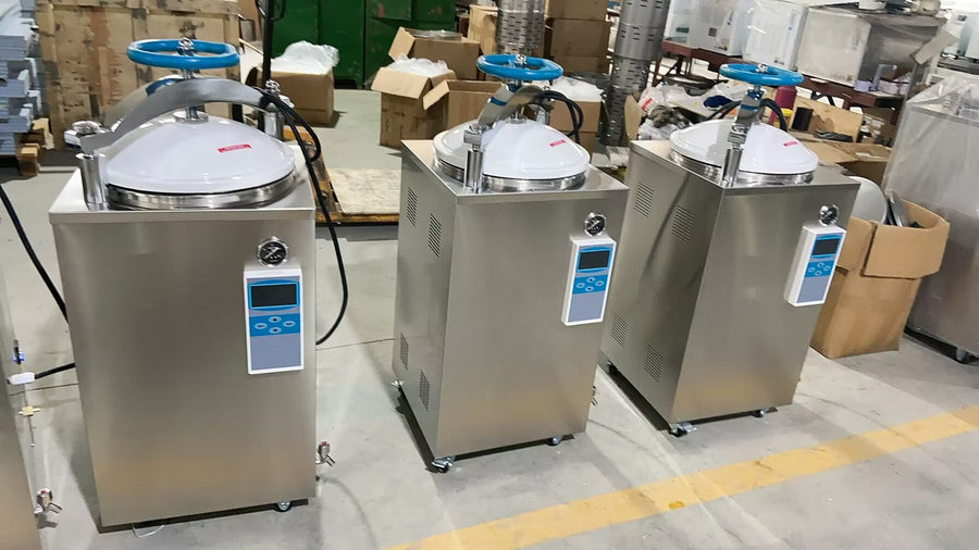 VA-SD vertical steam autoclave 70L project delivered to Kyrgyzstan clinic SADA Medical