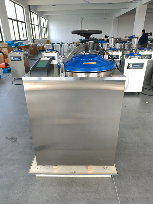 SADA Medical Delivers 100L VA-SM Vertical Steam Sterilizer with Pulse Vacuum to Benin – Reliable Sterilization Solutions