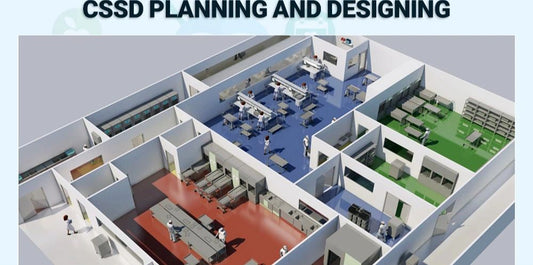 Design and planning diagram of the CSSD department in the hospital