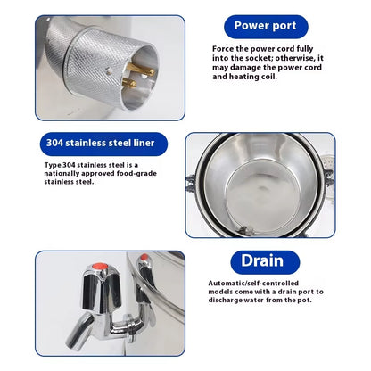 SD-280C Portable Autoclave | Coal & Electric Dual-Use Pressure Steam Sterilizer (18L/24L)