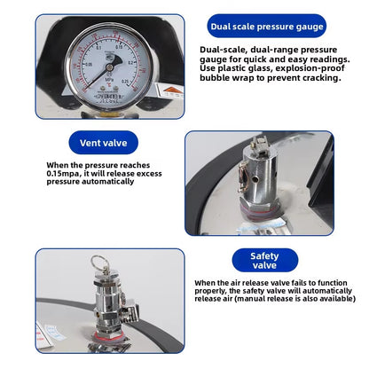 SD-280C Portable Autoclave | Coal & Electric Dual-Use Pressure Steam Sterilizer (18L/24L)