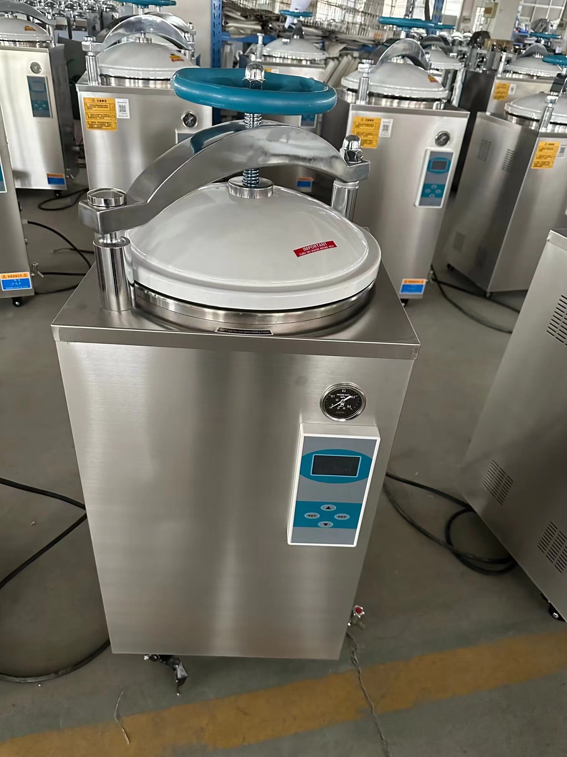 Autoclave Compacter Machine Digital Display Vertical Autoclave Machine Pressure Steam Sterilizer T ...