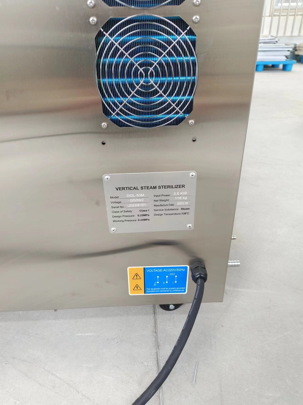 VA-SM Vertical steam sterilizer with pulse vacuum function