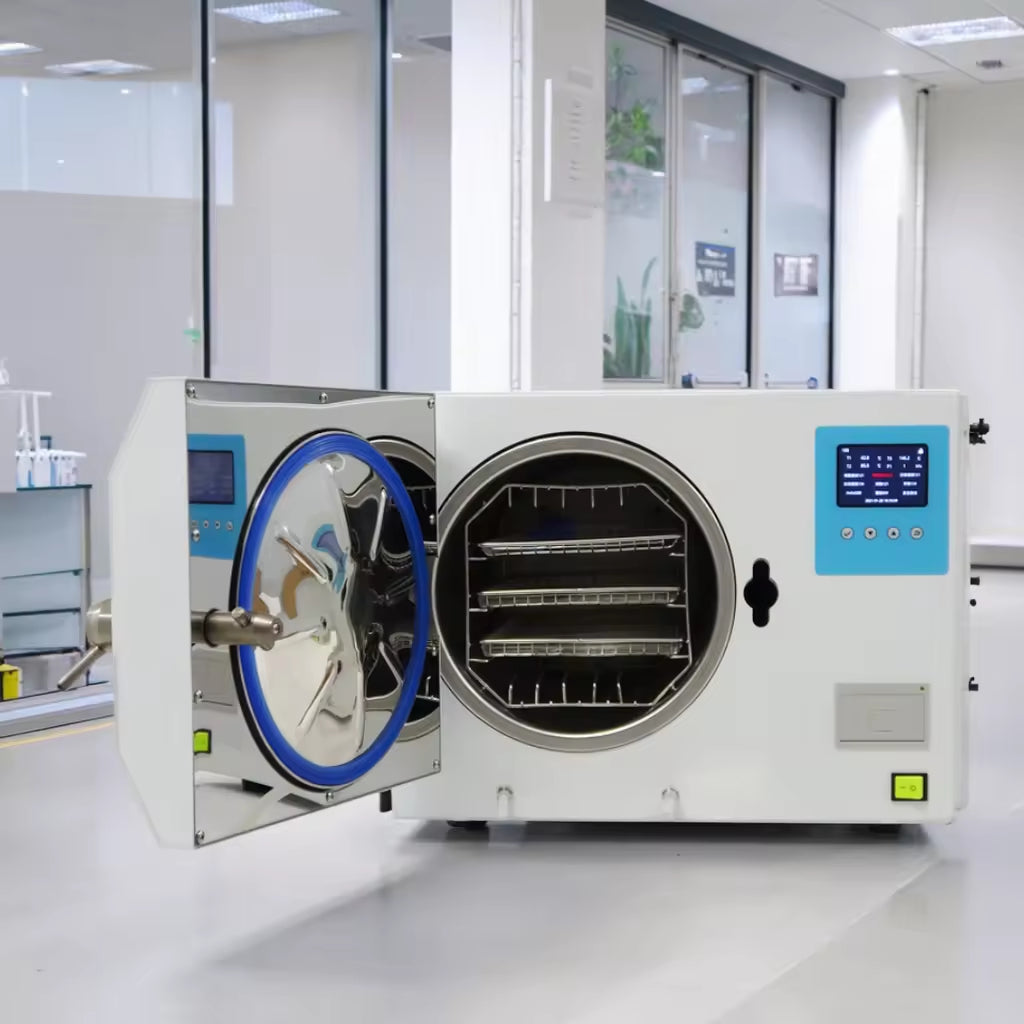 Class B Tabletop Autoclave 18L & 23L – Pre‑Vacuum Dental Steam Sterilizer with Printer & USB