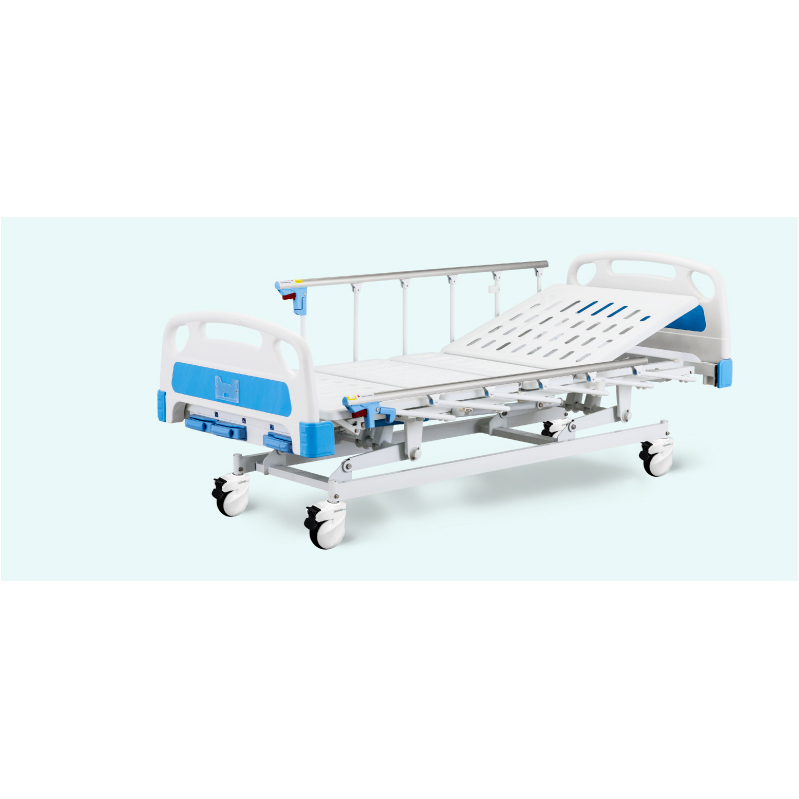 Multifunctional Hospital Bed with Foldable Size Rail