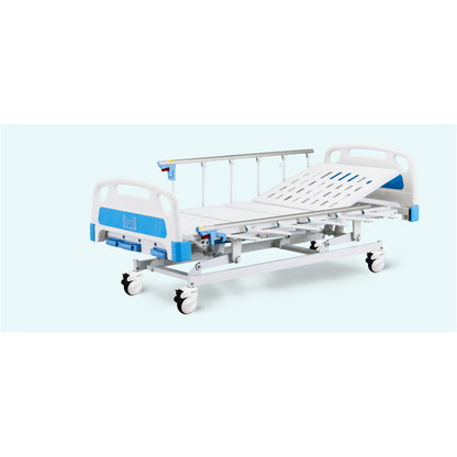 Multifunctional Hospital Bed with Foldable Size Rail