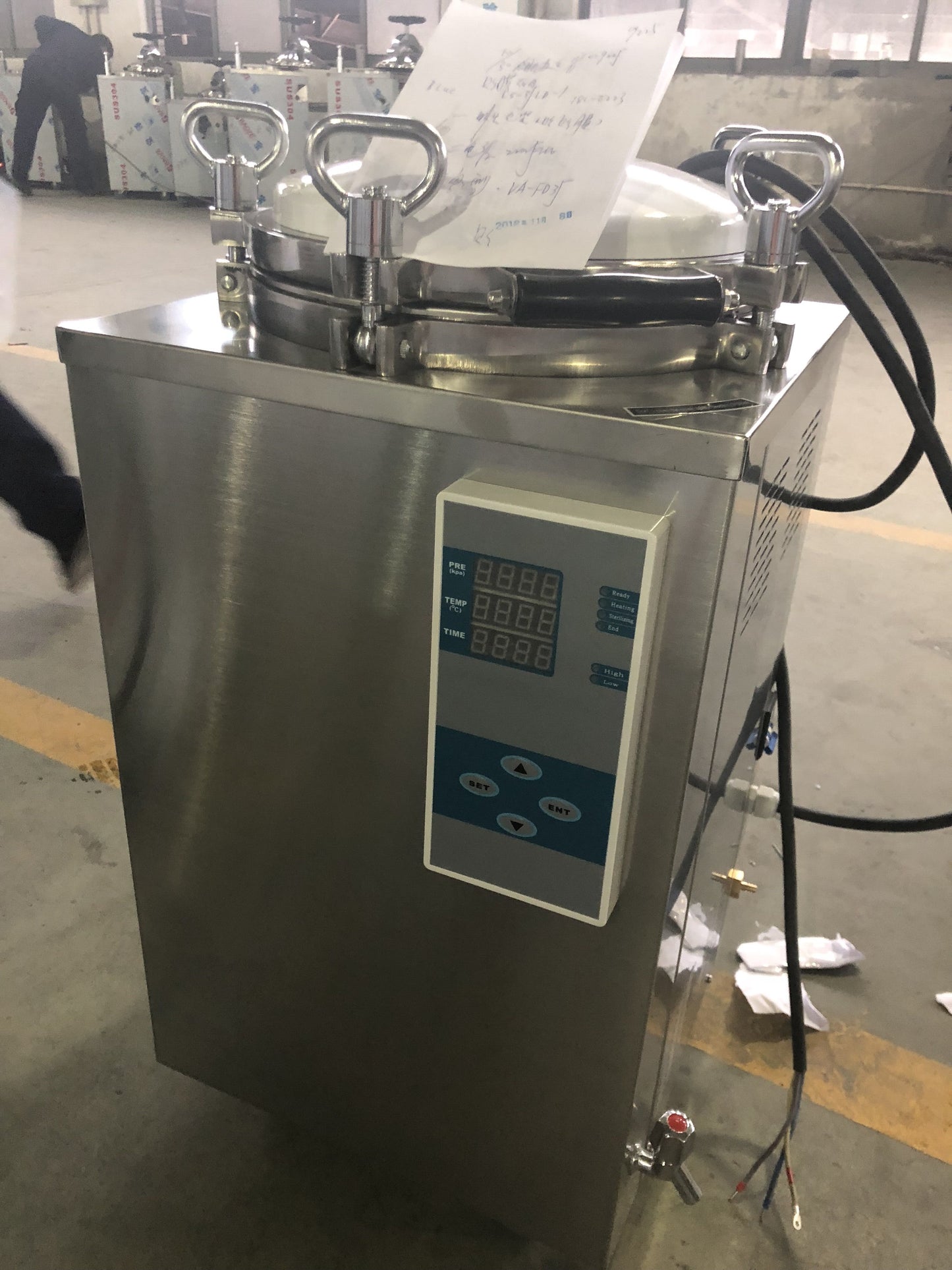 Vertical Autoclave Pressure Steam Sterilizer Top Loading VA-FD